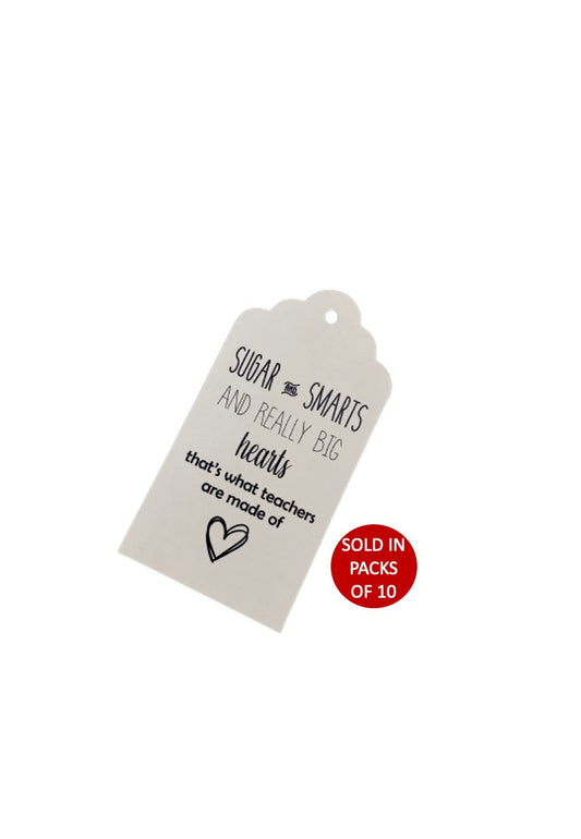 Sugar And Smarts Tag (White)