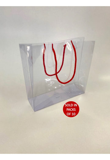 PVC Gift Bag with Red Handles