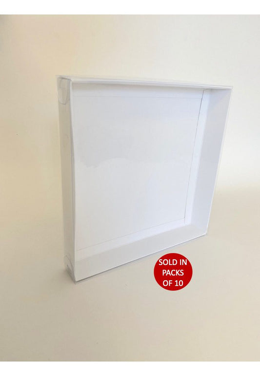 Display Box 250x250x40mm (White) (Pack of 10)