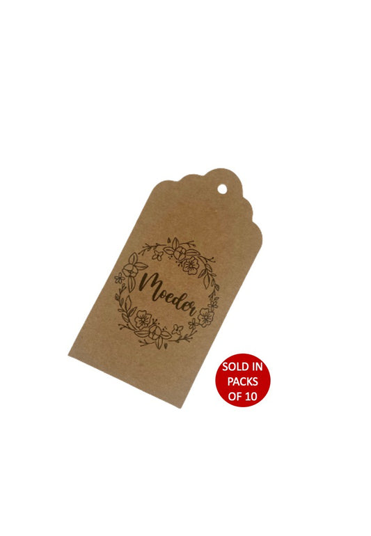 Moeder Wreath Tag (Kraft)