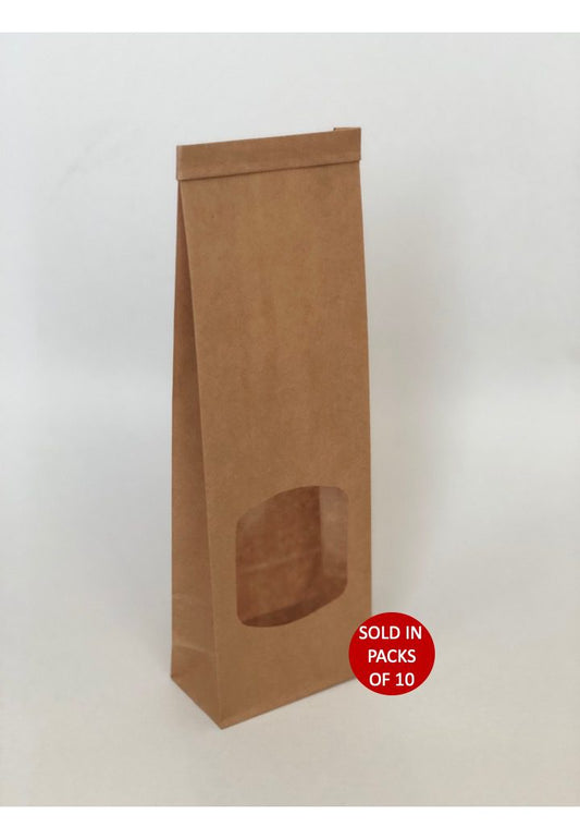 Tin Tie Bags with Window (Small)