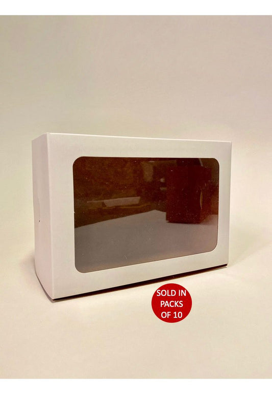 6 Cupcake Box (White) 210x150x85mm (Pack of 10)