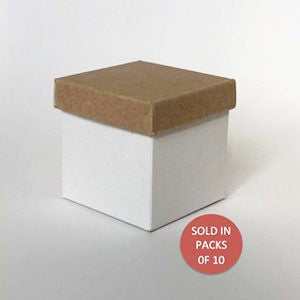 XS Gift Box (Kraft lid, white base)