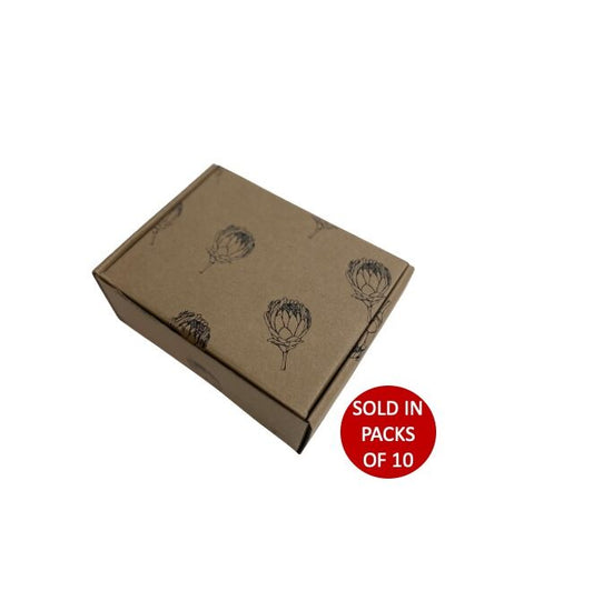 Kraft Shipper Box (237x153x58mm) Protea (Pack of 10)