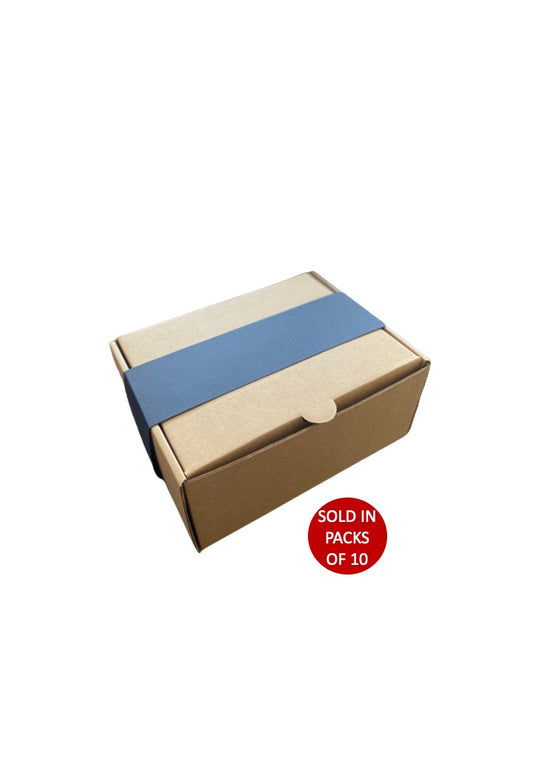 Navy Blue Belly Band ONLY (Fits Medium Flip Lid Shipper Box 200x150x85mm)