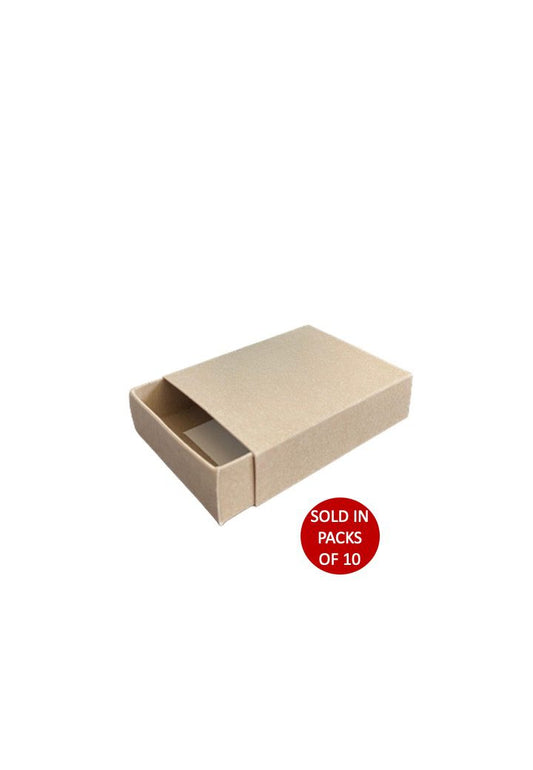 Sliding Trinket Box (Kraft) 92x70x24mm