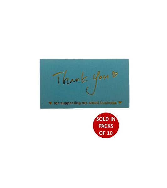 Thank You Card (Blue) 90x50mm