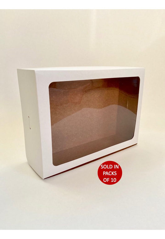 12 Cupcake Box (White) 285x207x85mm (Pack of 10)