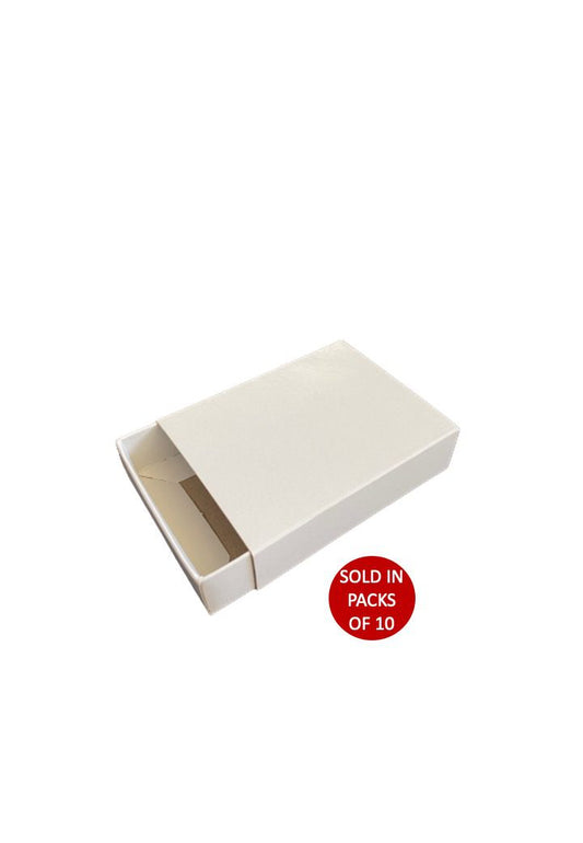 Sliding Trinket Box (White) 92x70x24mm