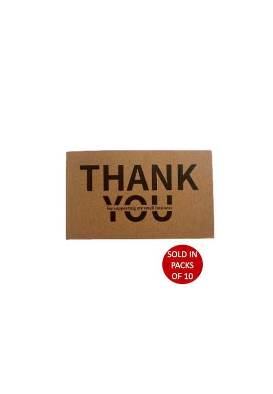 Thank You Card (Kraft) 90x55mm