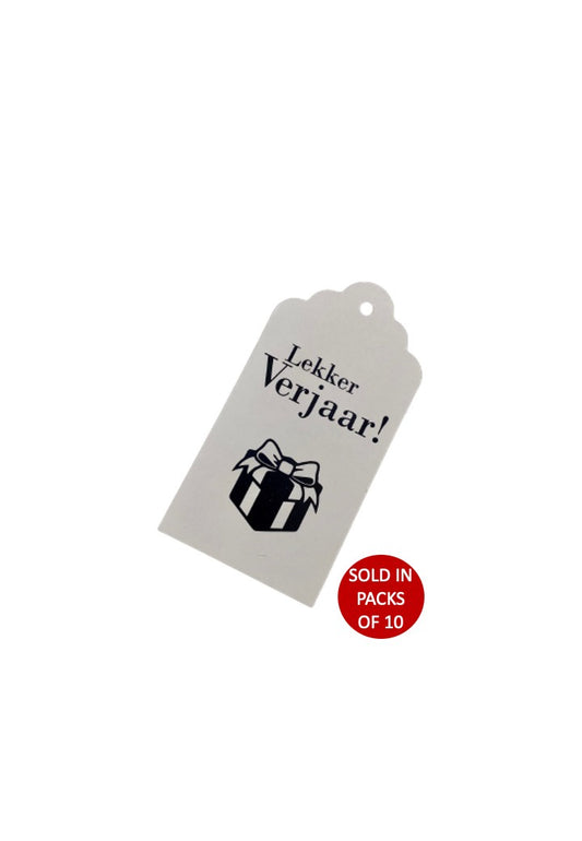 Lekker Verjaar Tag (White)