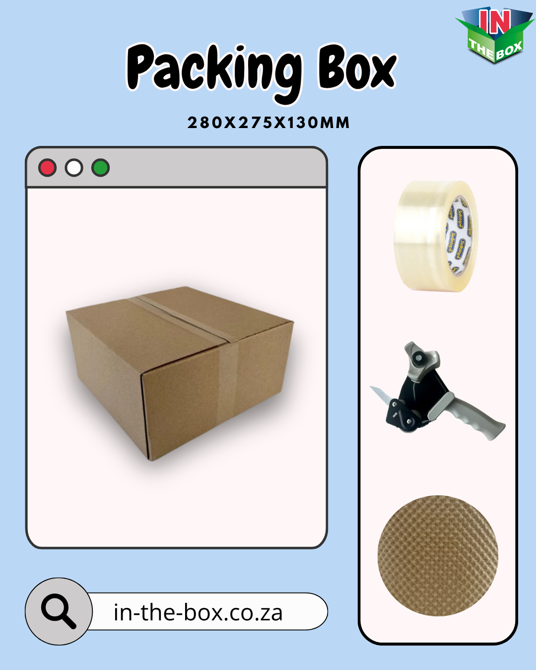 Packageing Box's PRODUCT SPOTLIGHT: Packing Box 280x275x130mm (Pack of 10) – In The Box
