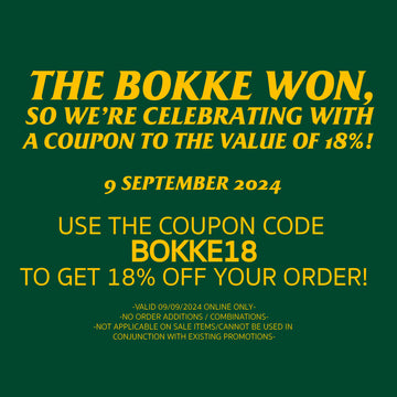 Celebrate the Springboks' Victory with 18% Off at In The Box!