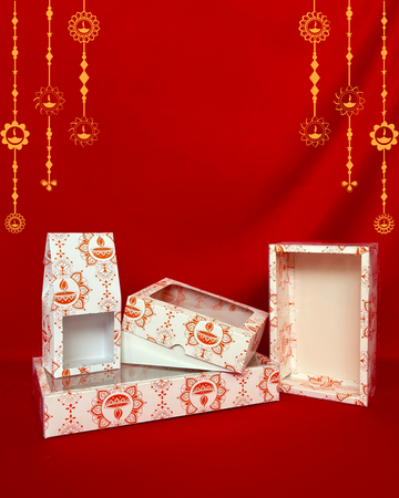 Celebrate in Style – Our Bright Orange Diwali Printed Box Collection
