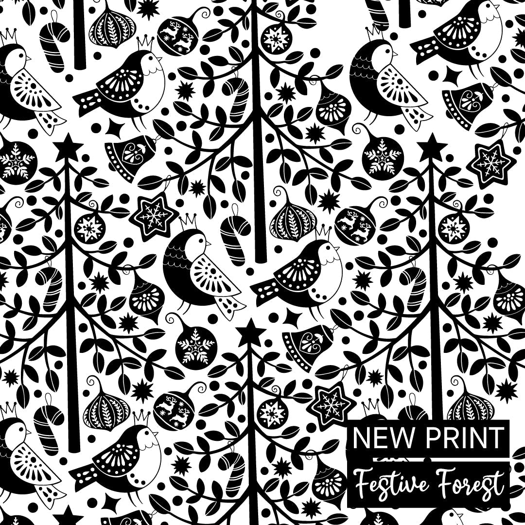 Festive Forest Print
