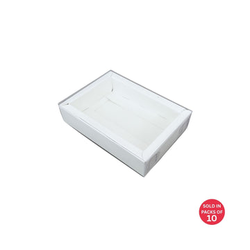 XS Chocolate Box (White)140x100x30mm (Pack of 10)