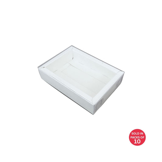 XS Chocolate Box (White)140x100x30mm (Pack of 10)