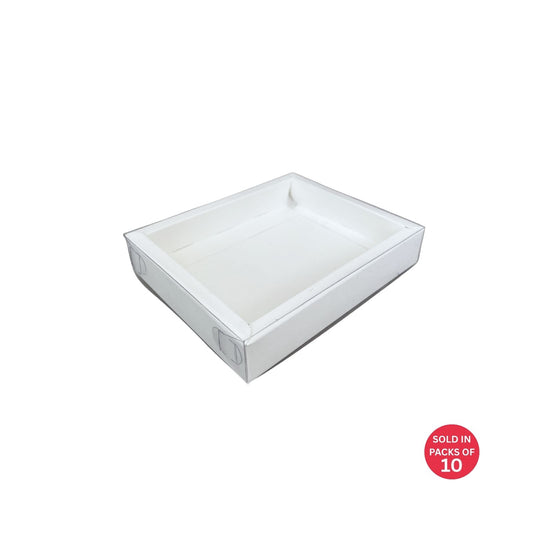 Small Chocolate Box (White) 160x135x30mm (Pack of 10)