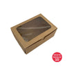 6 Cupcake Box (Kraft) 210x150x85mm (Pack of 10)
