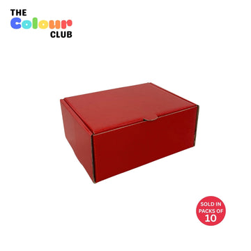 Garnet Red Medium Flip Lid Shipper Box (200x150x85mm) (Pack of 10)
