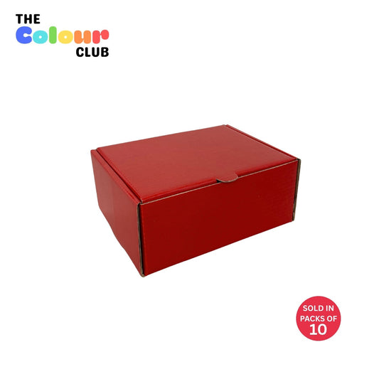 Garnet Red Medium Flip Lid Shipper Box (200x150x85mm) (Pack of 10)