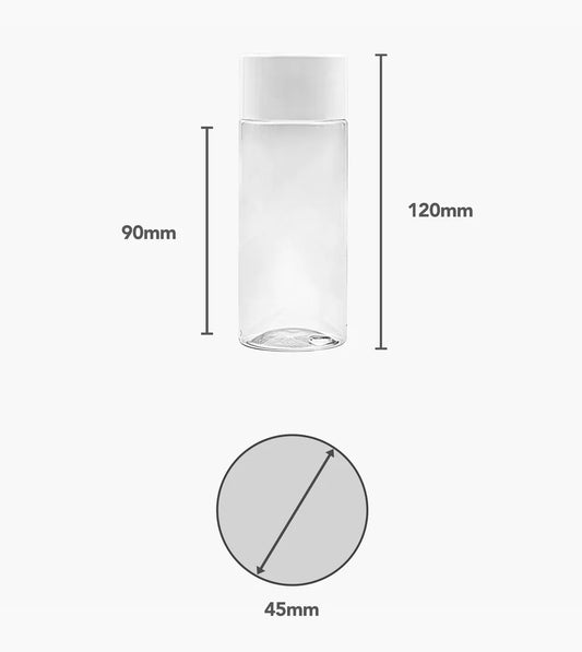 150ml PET Bottle with Closure & Dropper Plug (24mm Neck) (Pack of 10)