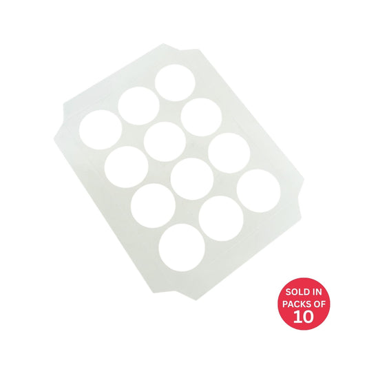 12 Cupcake INSERT (White)