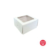 4 Cupcake Box (White) 155x155x85mm (Pack of 10)