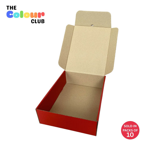 Large Garnet Red Shipper Box (285x226x84mm) (Pack of 10)