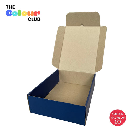 Large Navy Blue Shipper Box (285x226x84mm) (Pack of 10)