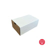 Small Kraft Sliding Gift Box with Sleeve (White)175x117x75mm