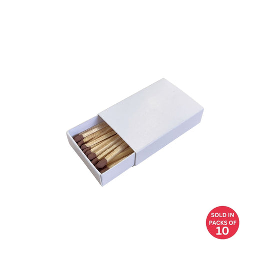 White Match Box 55x37x14mm (Pack of 10)