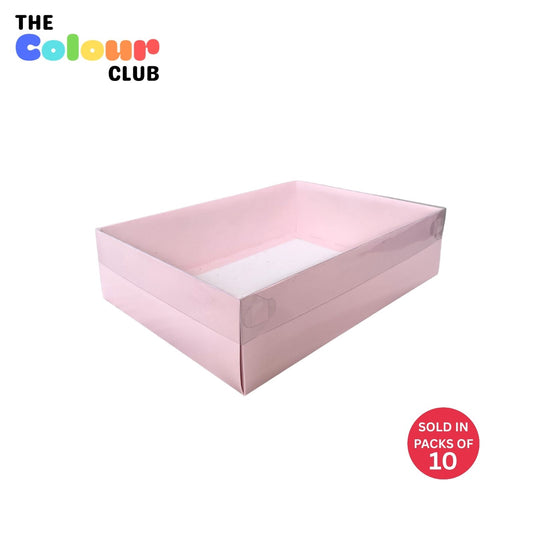Pale Pink Hamper Box (300x220x80mm) (Pack of 10)