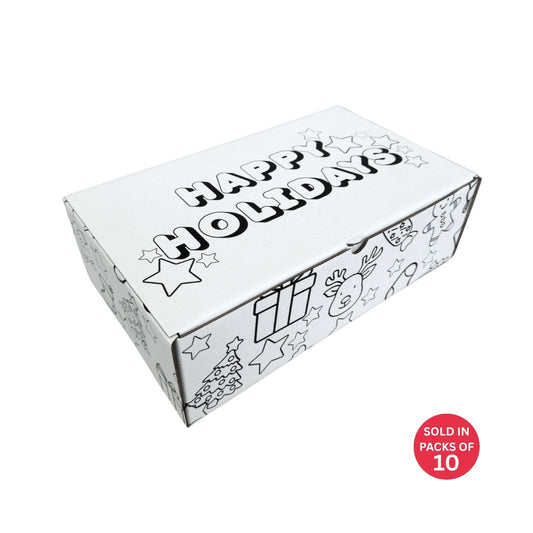 Christmas Colour & Create Shoebox 349x211x111mm (Pack of 10)