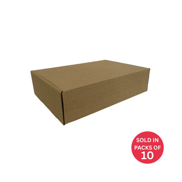 Kraft Shipper Box with Tear Off Strip (270x190x70mm) (Pack of 10)