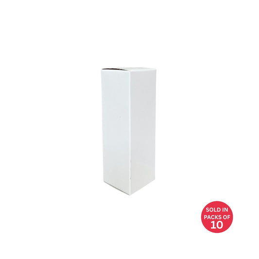 White Perfume Box 35x35x108mm (Pack of 10)