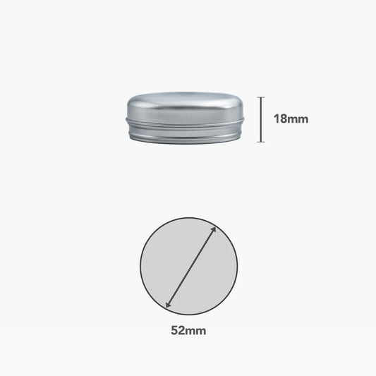 20ml Tin (Silver) (Pack of 10)