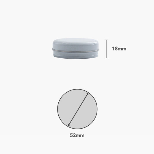 20ml Tin (White) (Pack of 10)
