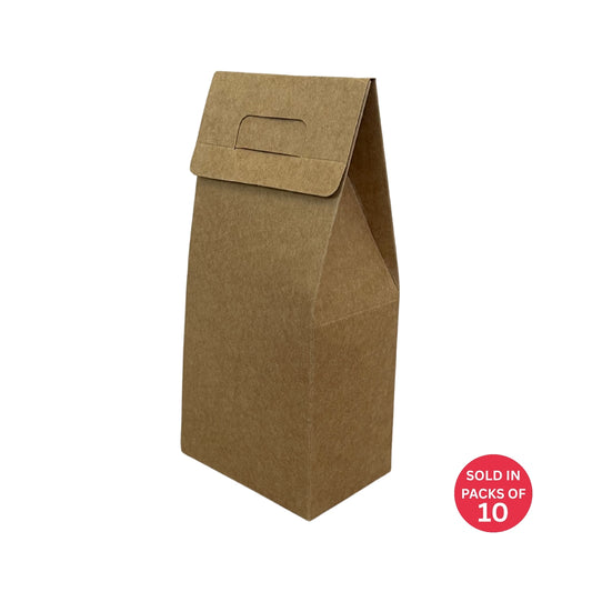 Kraft Coffee Box 190x90x60mm (Pack of 10)