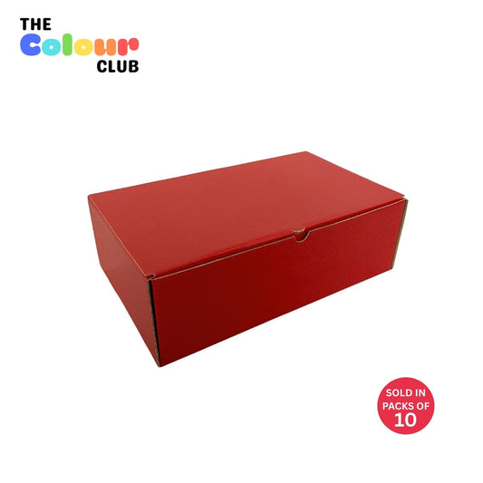 Garnet Red Shoebox 349x211x111mm (Pack of 10)