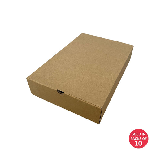 Large Kraft Sliding Gift Box with Sleeve (Kraft)350x245x75mm