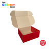 Large Rectangle Garnet Red Shipper Box (252x232x112mm) (Pack of 10)