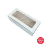 Donut Window Box (White) 220x96x70mm (Pack of 10)