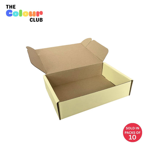 Butter Yellow Shipper Box (237x153x58mm) (Pack of 10)