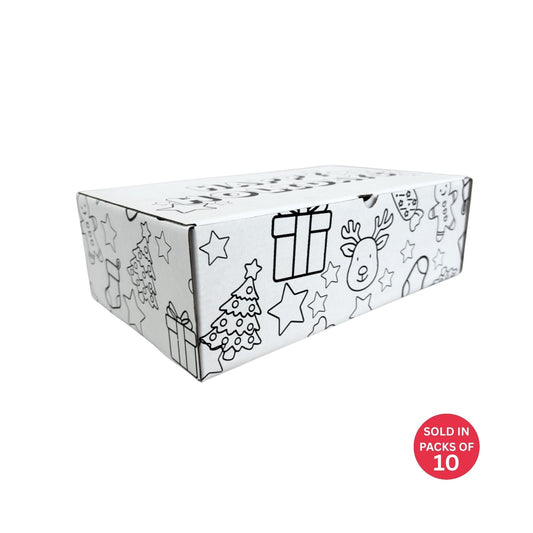 Christmas Colour & Create Shoebox 349x211x111mm (Pack of 10)