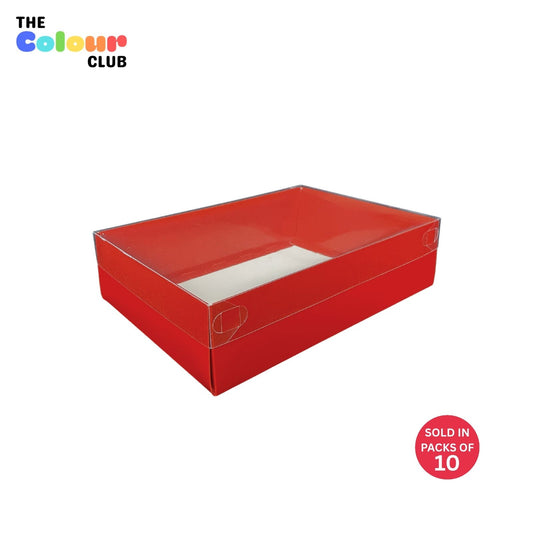 Garnet Red Hamper Box (300x220x80mm) (Pack of 10)