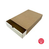 Large White Sliding Gift Box With Sleeve (Kraft)350x245x75mm