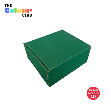 Large Rectangle Eden Green Shipper Box (252x232x112mm) (Pack of 10)