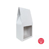White Coffee Box with Window 190x90x60mm (Pack of 10)