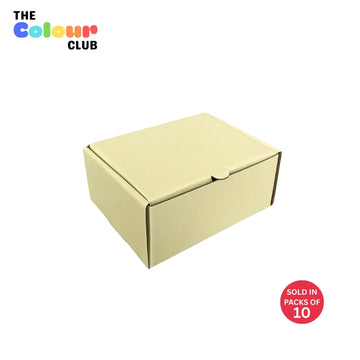 Butter Yellow Medium Flip Lid Shipper Box (200x150x85mm) (Pack of 10)